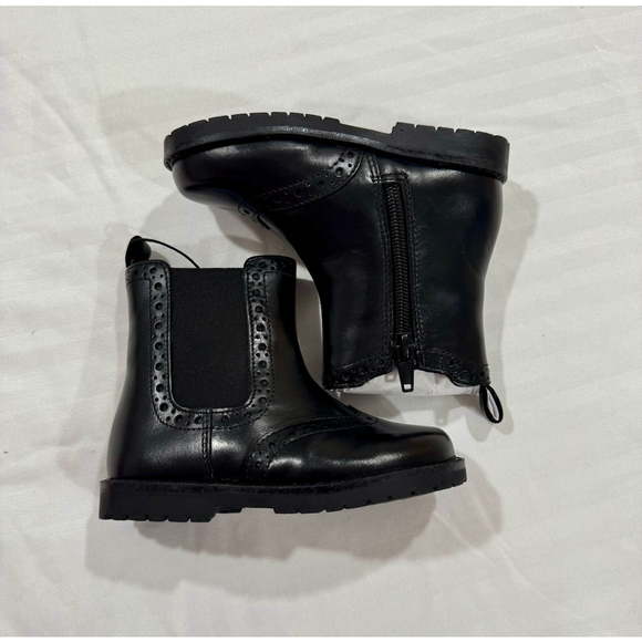 Zara Leather die-cut boots Size 8 US / 24 EU - Picture 5 of 6